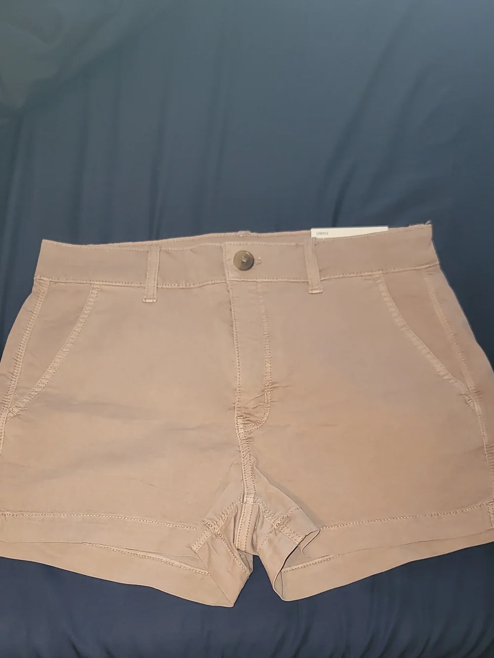 American Eagle Outfitters High-Waist Shorts in Light Taupe